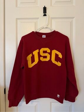 USC Crewneck Sweatshirt in Cardinal and Gold